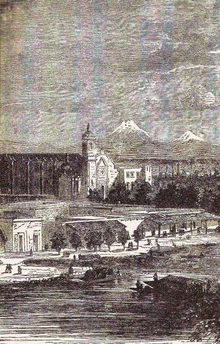 Volcanoes as seen from Mexico.