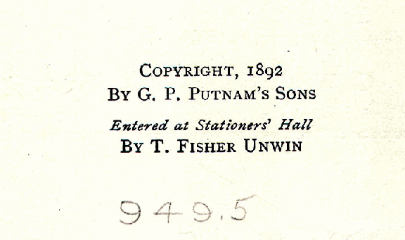 [Copyright Page] from The Byzantine Empire by C. W. C. Oman