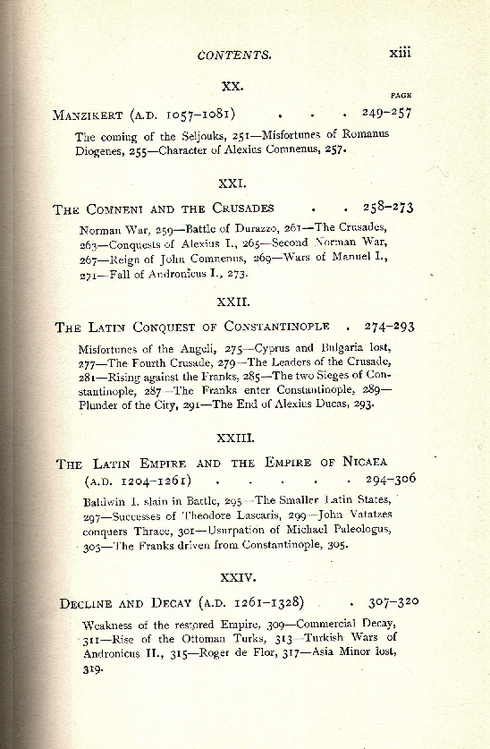 [Contents, Page 1 of 6] from The Byzantine Empire by C. W. C. Oman