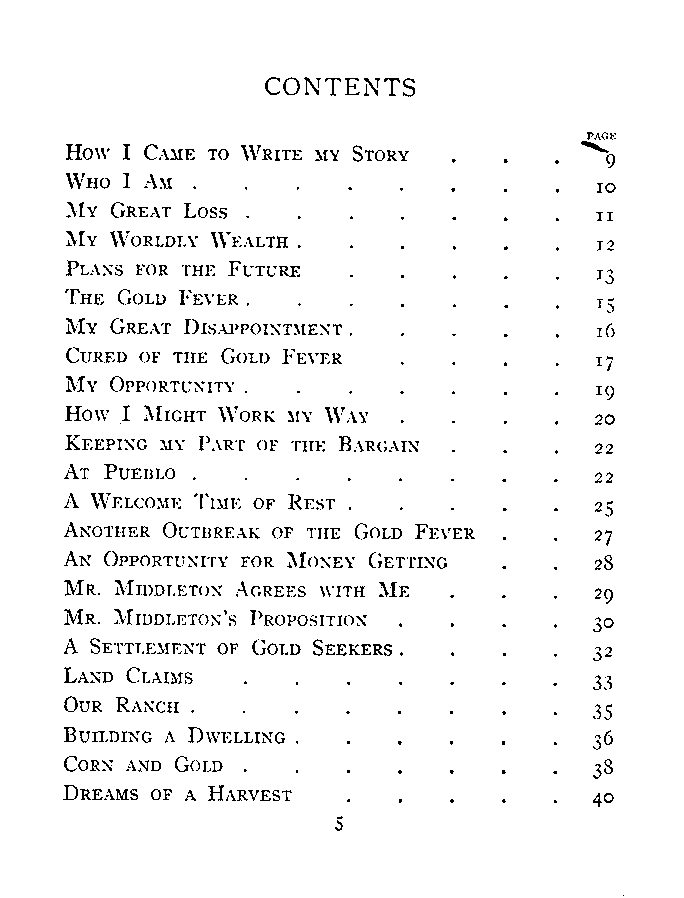 [Contents, Page 1 of 4] from Seth of Colorado by James Otis