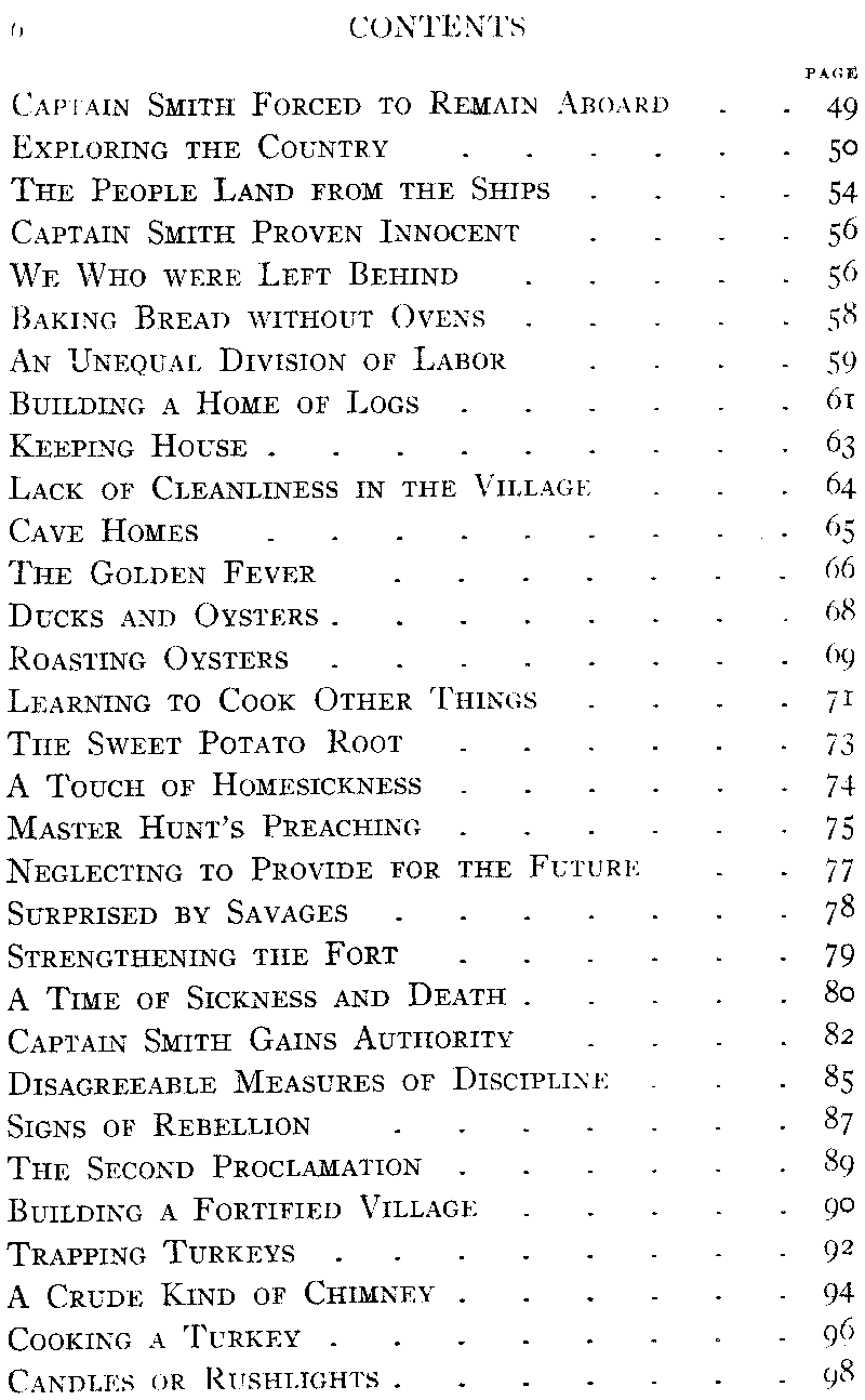 [Table of Contents Page 2 of 4] from Richard of Jamestown by James Otis