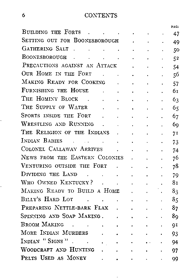 [Contents, Page 2 of 3] from Hannah of Kentucky by James Otis