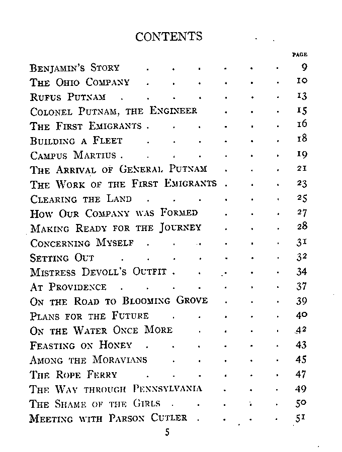 [Contents, Page 1 of 3] from Benjamin of Ohio by James Otis