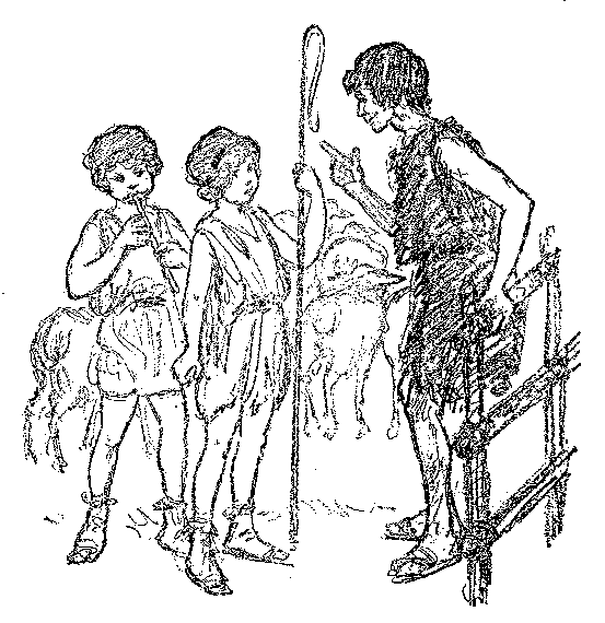 [Illustration] from Spartan Twins by Lucy F. Perkins