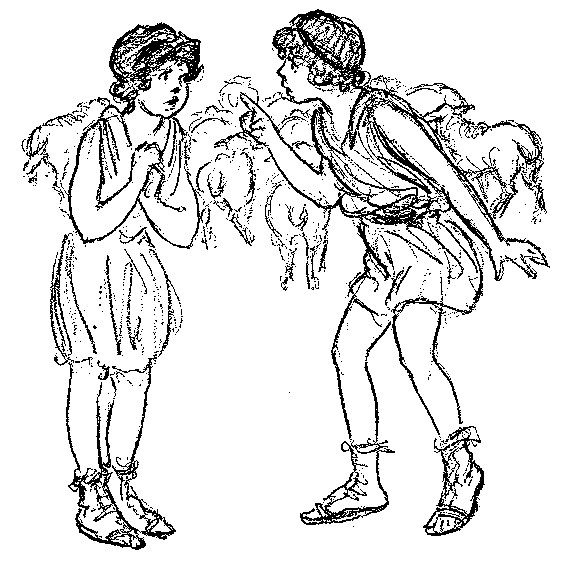 [Illustration] from Spartan Twins by Lucy F. Perkins