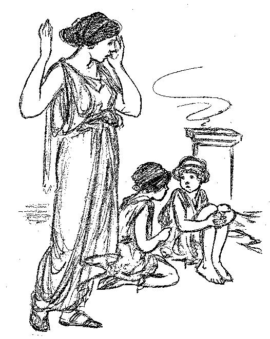 [Illustration] from Spartan Twins by Lucy F. Perkins