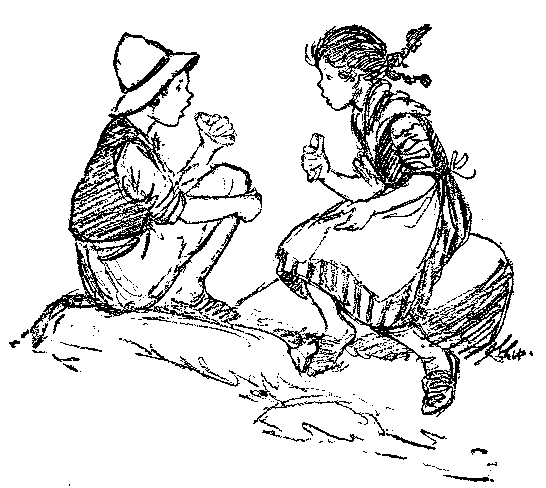 [Illustration] from Swiss Twins by Lucy F. Perkins