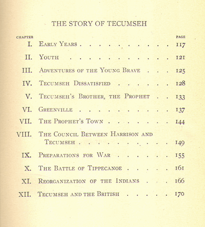 [Contents, Page 3 of 4] from Four American Indians by Frances Perry