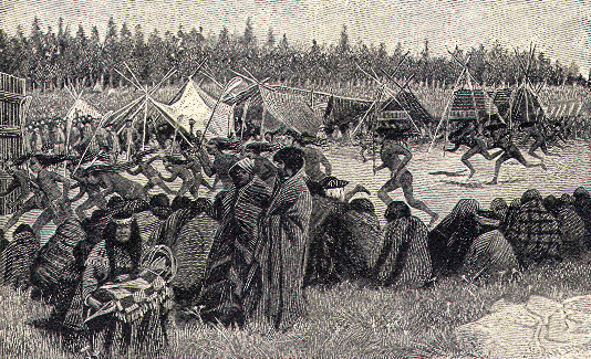 Indians playing ball