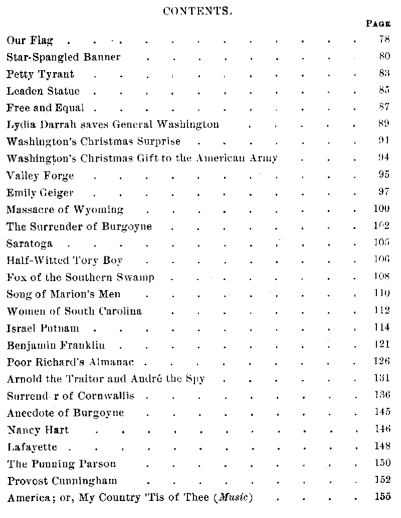 [Contents 2 of 2] from American History Stories - II by Mara L. Pratt