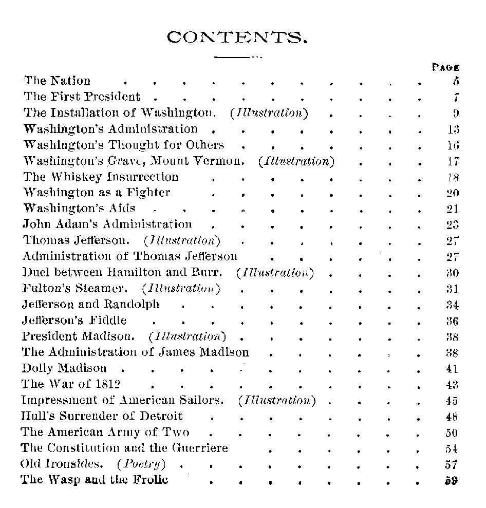 [Contents 1 of 3] from American History Stories - III by Mara L. Pratt