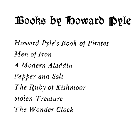 [Title] from Men of Iron by Howard Pyle