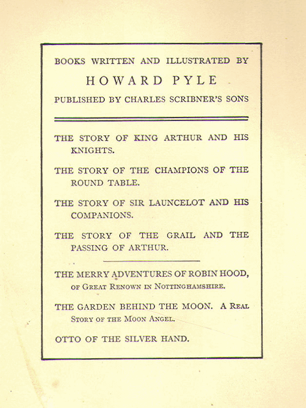 [Author Page] from Otto of the Silver Hand by Howard Pyle