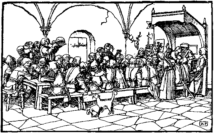 [Illustration] from Otto of the Silver Hand by Howard Pyle