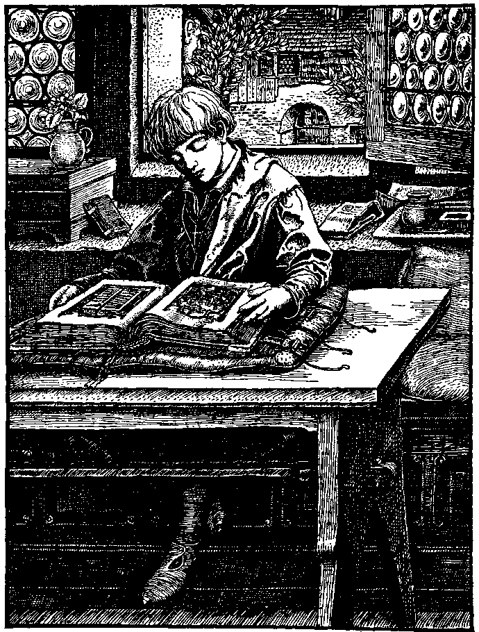 [Illustration] from Otto of the Silver Hand by Howard Pyle