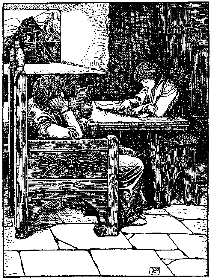 [Illustration] from Otto of the Silver Hand by Howard Pyle