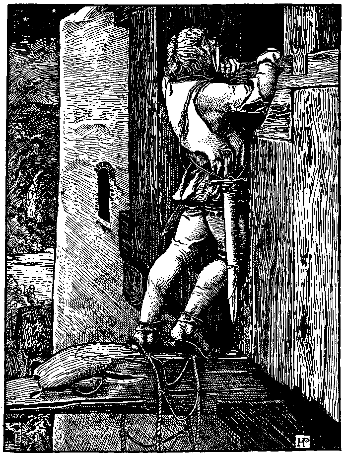 [Illustration] from Otto of the Silver Hand by Howard Pyle