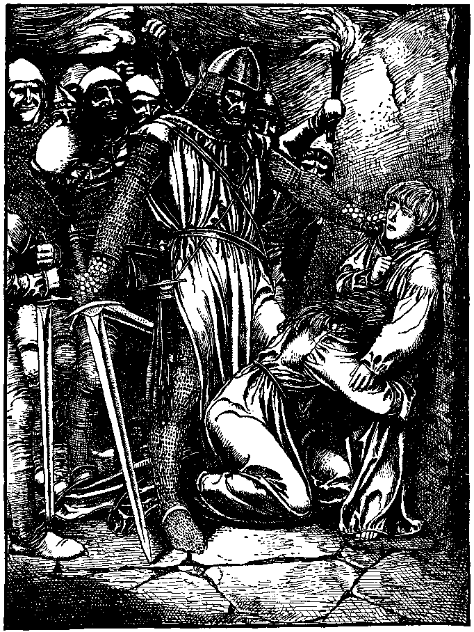 [Illustration] from Otto of the Silver Hand by Howard Pyle