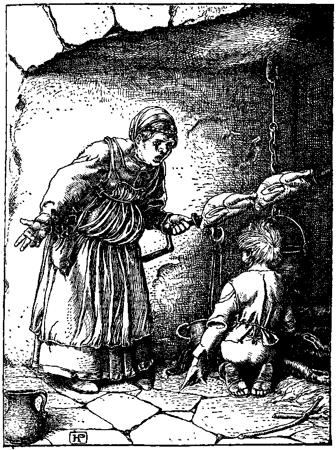 [Illustration] from Otto of the Silver Hand by Howard Pyle