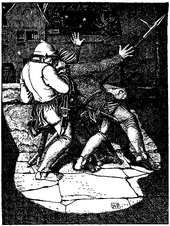 [Illustration] from Otto of the Silver Hand by Howard Pyle