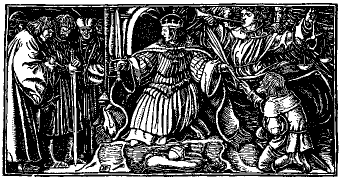 [Illustration] from Otto of the Silver Hand by Howard Pyle