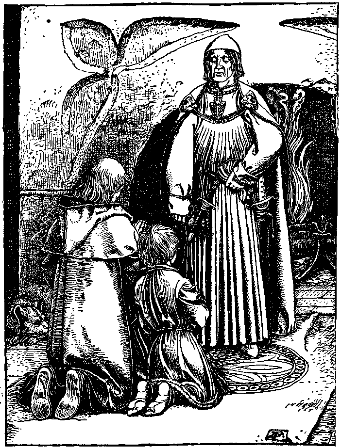 [Illustration] from Otto of the Silver Hand by Howard Pyle