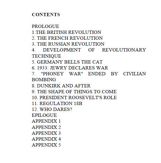 [Contents] from The Nameless War by Archibald Ramsay
