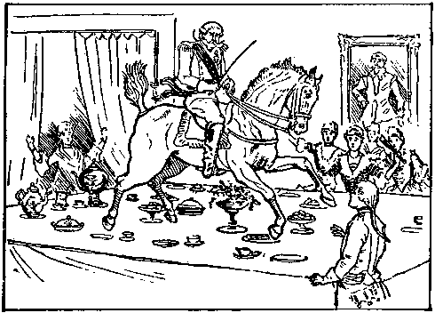 [Illustration] from Baron Munchausen by R. E. Raspe