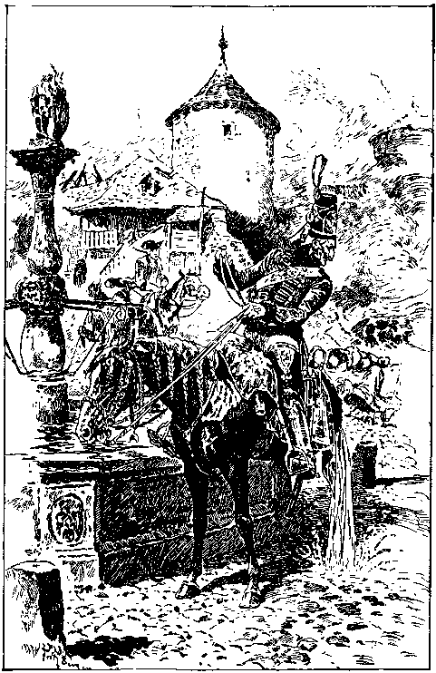 [Illustration] from Baron Munchausen by R. E. Raspe