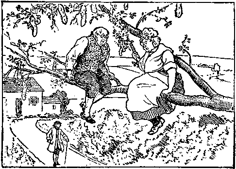 [Illustration] from Baron Munchausen by R. E. Raspe