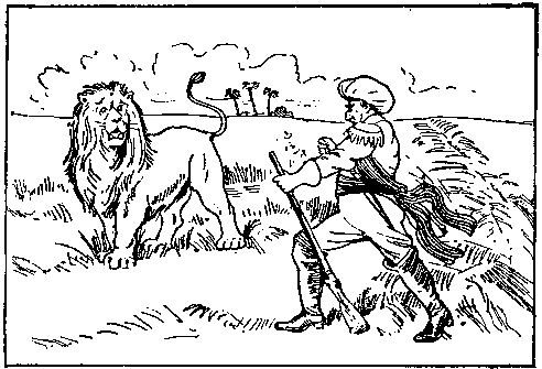 [Illustration] from Baron Munchausen by R. E. Raspe