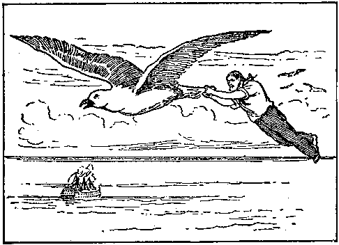 [Illustration] from Baron Munchausen by R. E. Raspe