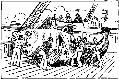 [Illustration] from Baron Munchausen by R. E. Raspe