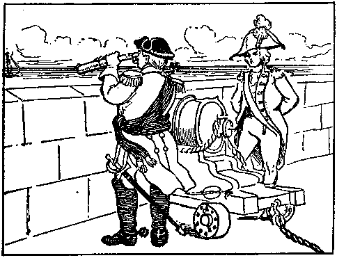 [Illustration] from Baron Munchausen by R. E. Raspe