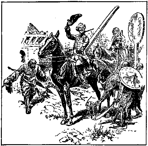 [Illustration] from Baron Munchausen by R. E. Raspe