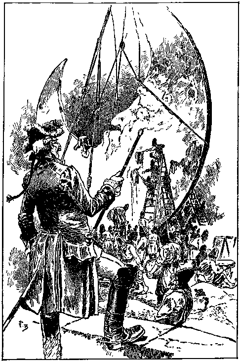 [Illustration] from Baron Munchausen by R. E. Raspe