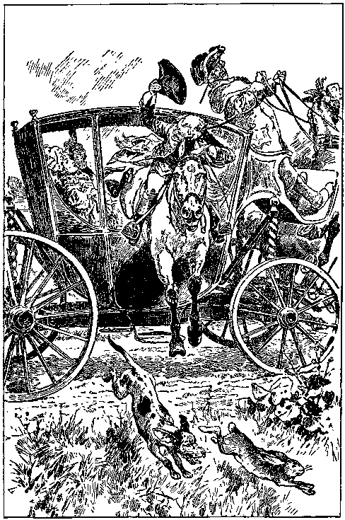 [Illustration] from Baron Munchausen by R. E. Raspe