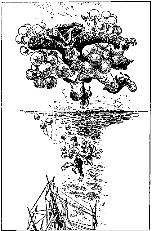 [Illustration] from Baron Munchausen by R. E. Raspe