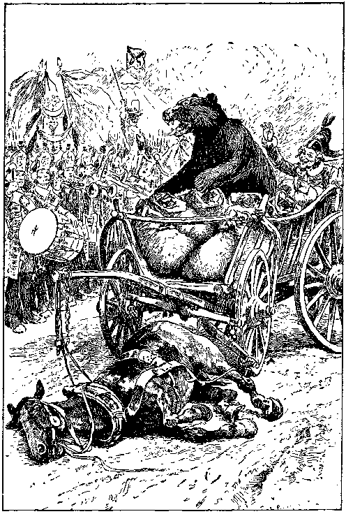 [Illustration] from Baron Munchausen by R. E. Raspe