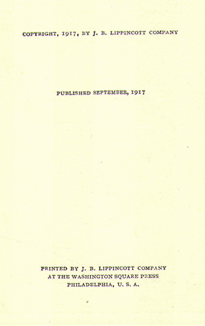 [Copyright Page] from With Lewis and Clark by Edwin Sabin