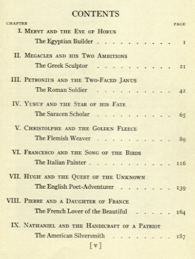 [Contents] from Boys of the Ages by Laura W. L. Scales