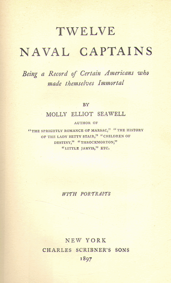 [Title Page] from Twelve Naval Captains by Molly E. Seawell