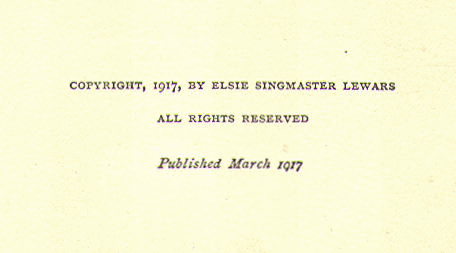 [Copyright Page] from Martin Luther by E. Singmaster