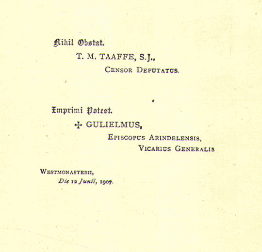 [Imprimatur] from Church - Christian Antiquity by Notre Dame