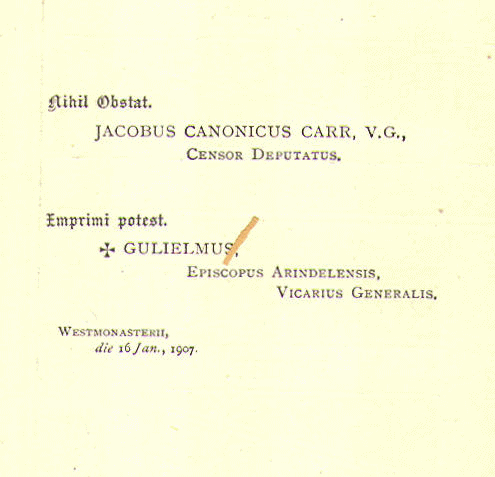 [Imprimatur] from Church - Later Modern Times by Notre Dame