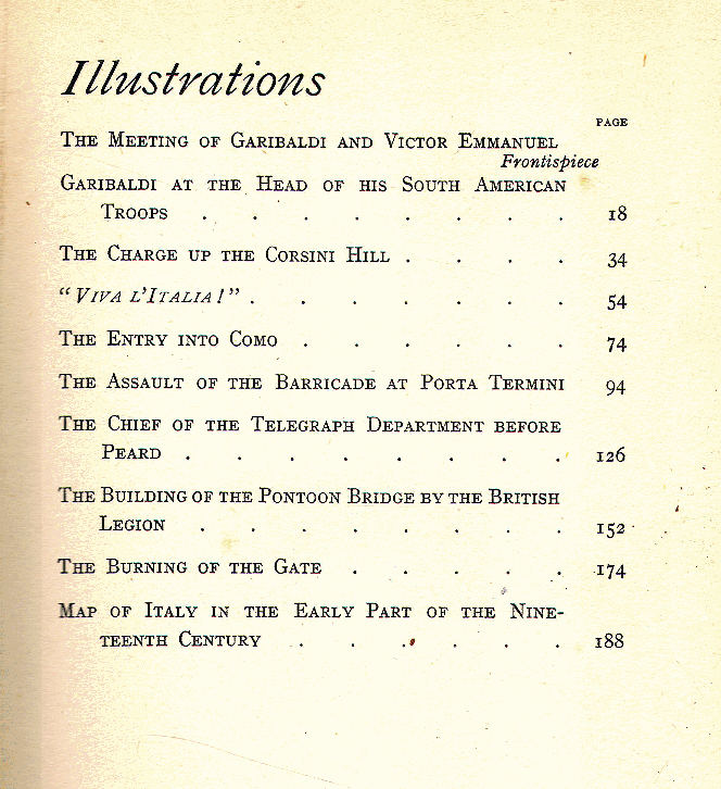 [List of Pictures] from Garibaldi and his Red Shirts by F. J. Snell