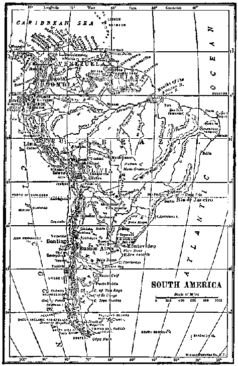 [Map] from Our South American Neighbors by G. Southworth