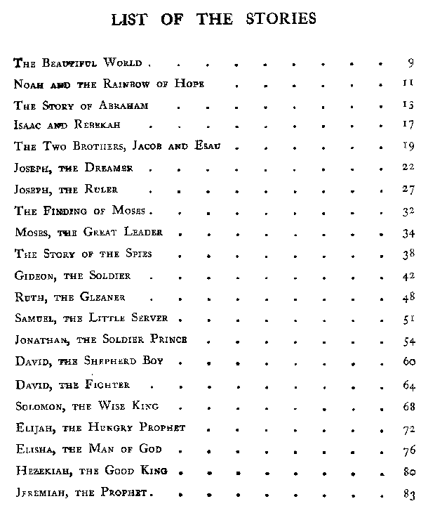 [Contents 1 of 2] from Nursery Book of Bible Stories by Amy Steedman