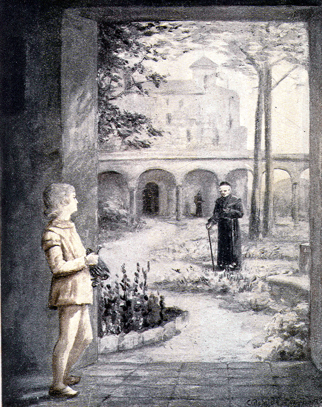 A boy in the Abbey