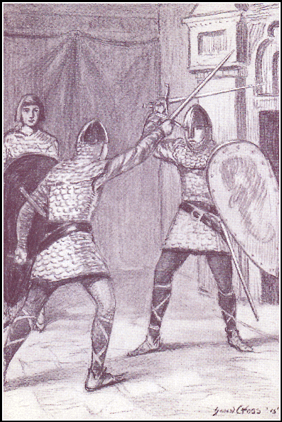 [Illustration] from Our Little Norman Cousin by Evaleen Stein